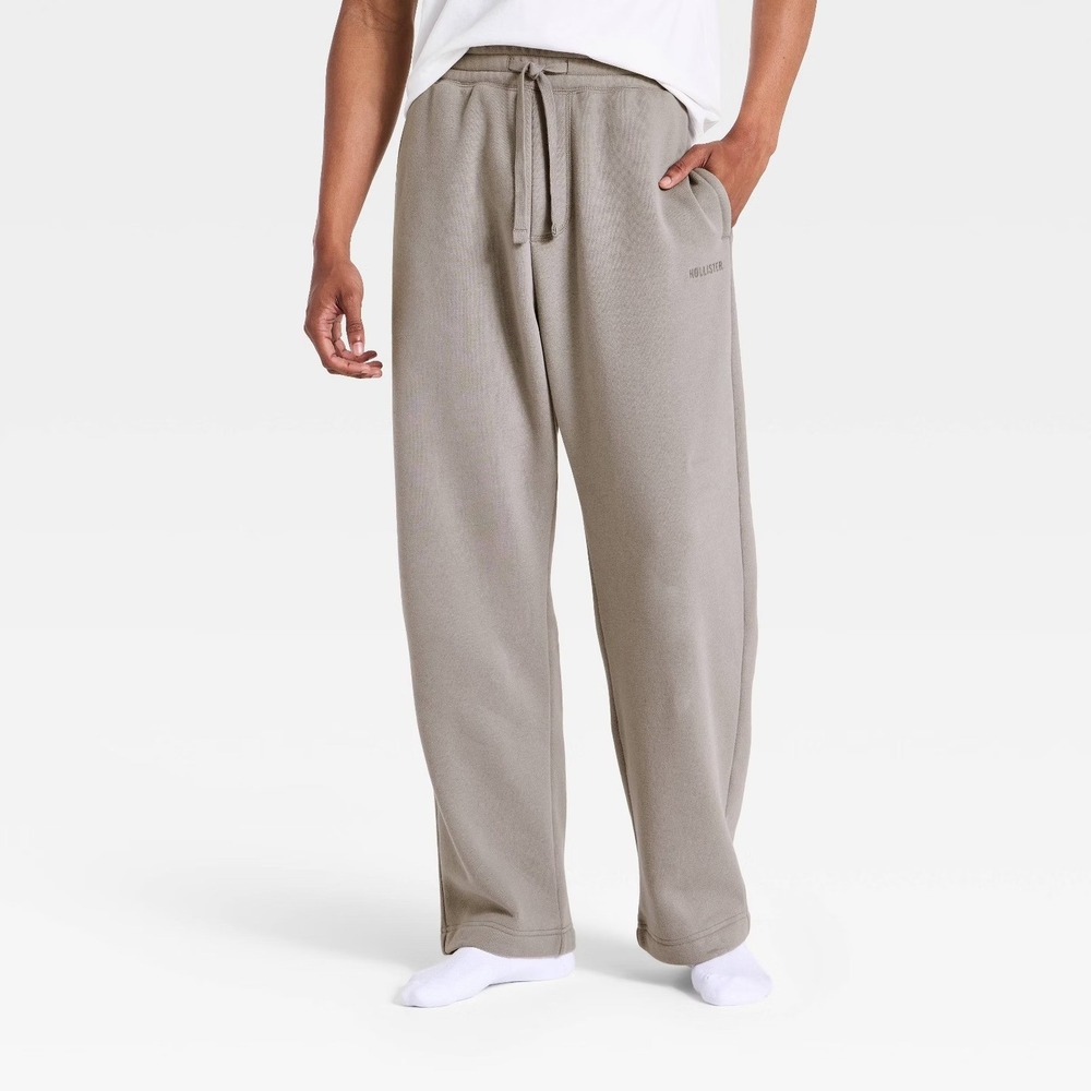 Men's Fleece Sweatpants Gray M Medium The Hollister Collection at Target NWT!